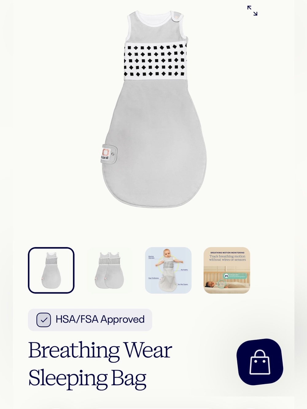 Breathing Wear Kids Sleeping Bag - Taupe, set of 3